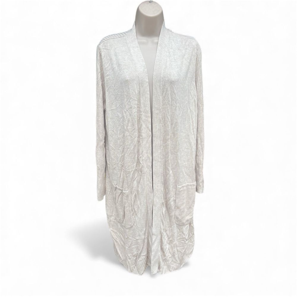 INC International Concepts Taupe Ribbed Sweater cardigan